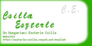 csilla eszterle business card